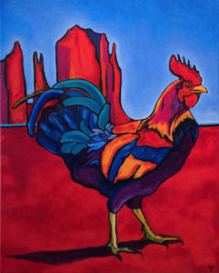 Red Rock Rooster at Rowe Gallery