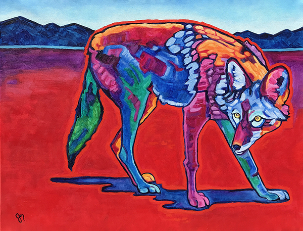 New Coyote Fresh Off the Easel!